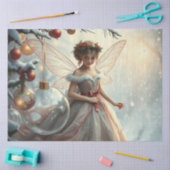 クリスマスフェアリーティッシュペーパー 薄葉紙 (クラフト)