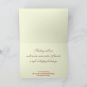 クリスマスフェアリーライトビジネス用挨拶カード シーズンカード (内部)