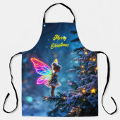 クリスマスフェアリー冬の森フェスティバル魔法 エプロン (正面)