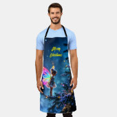 クリスマスフェアリー冬の森フェスティバル魔法 エプロン (着用した状態)