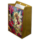 クリスマスフェアリー淡い色のコレクション – 金ゴールドブロンドヘア ミディアムペーパーバッグ (裏面アングル)