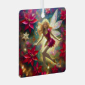 クリスマスフェアリー淡い色のコレクション – 金ゴールドブロンドヘア メタルオーナメント (正面右)