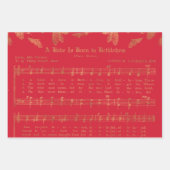 クリスマスフェアリー色彩の鮮やかティーの水色 ラッピングペーパーシート (正面2)