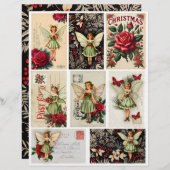 クリスマスフェアリー葉書エフエメラ (正面/裏面)