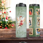 クリスマスフェアリー6写真テンプレートポインセチア タンブラー