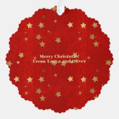 クリスマスフェアリー&スターズ オーナメントカード (裏面)