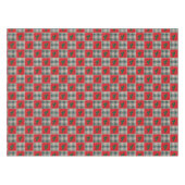 クリスマスフェイクキルティングのホリーパターン テーブルクロス (正面(横))