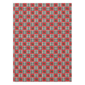 クリスマスフェイクキルティングのホリーパターン テーブルクロス (正面)