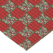 クリスマスフェイクキルテッドパターン ショートテーブルランナー (コーナー)