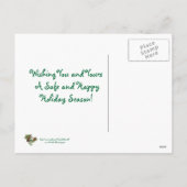 クリスマスフェイリーとリス与えルの贈り物はがき シーズンポストカード (裏面)