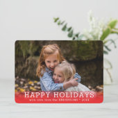 クリスマスフェザードエッジエレガント写真 シーズンカード (スタンド正面)