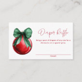 クリスマスフェスティバルおむつラッフルチケット エンクロージャーカード (正面)