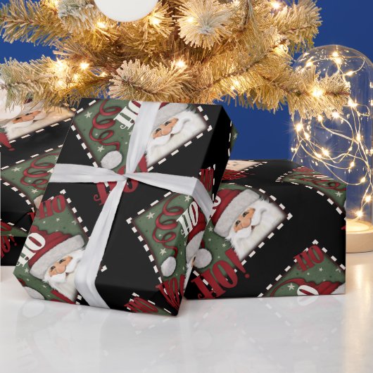 クリスマスフェスティバルかわいいサンタホホホホホインスピレーション ラッピングペーパー (クリスマス)