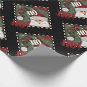 クリスマスフェスティバルかわいいサンタホホホホホインスピレーション ラッピングペーパー (角)