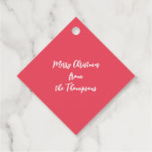 クリスマスフェスティバルかわいいフラミンゴストリングライト フェイバータグ (裏面)