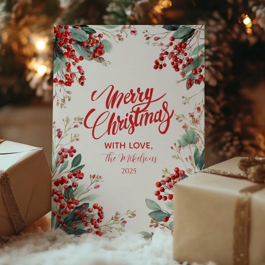 クリスマスフェスティバルの冬葉 シーズンカード