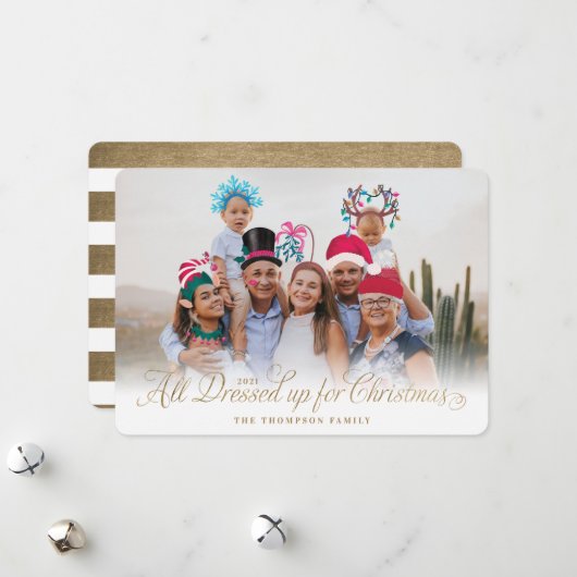 クリスマスフェスティバルの衣装 シーズンカード (正面/裏面インサイチュ)