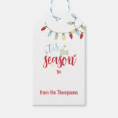 クリスマスフェスティバルひもライトザシーズン ギフトタグ (正面)