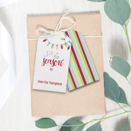 クリスマスフェスティバルひもライトザシーズン ギフトタグ