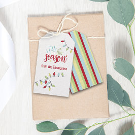 クリスマスフェスティバルひもライトザシーズン ギフトタグ