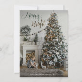 クリスマスフェスティバルインテリアツリーメリーブライト写真 シーズンカード (正面)