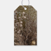 クリスマスフェスティバルエレガント金ゴールドシルバーギフトラベル ギフトタグ (裏面)