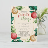 クリスマスフェスティバルオーナメントお気に入りのパーティー 招待状 (スタンド正面)