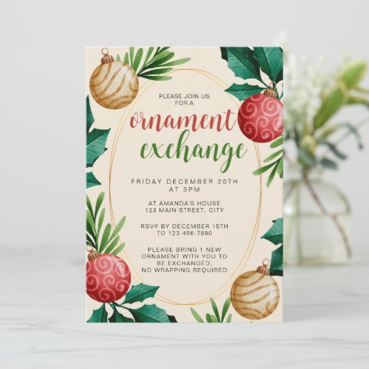 クリスマスフェスティバルオーナメント交換パーティー 招待状 (スタンド正面)