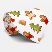 クリスマスフェスティバルクッキースイーツトリートパターン ネクタイ (ロール)