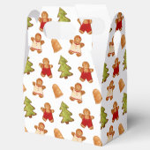 クリスマスフェスティバルクッキースイーツトリートパターン フェイバーボックス (オープン)