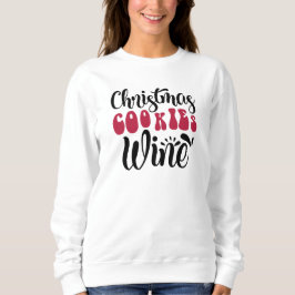 クリスマスフェスティバルクリスマスクッキーWine Sweatshirt スウェットシャツ