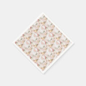 クリスマスフェスティバルサンタクロース スタンダードカクテルナプキン (角)