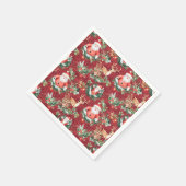 クリスマスフェスティバルサンタクロース スタンダードカクテルナプキン (角)