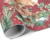 クリスマスフェスティバルサンタクロース ラッピングペーパー (ロールコーナー)