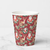 クリスマスフェスティバルサンタクロース 紙コップ (裏面)