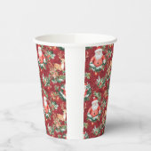 クリスマスフェスティバルサンタクロース 紙コップ (左)