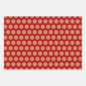 クリスマスフェスティバルジンジャーブレッドCookie ラッピングペーパーシート (正面3)