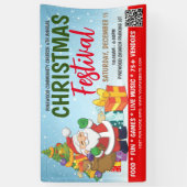 クリスマスフェスティバルバナー 横断幕 (縦)