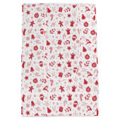 クリスマスフェスティバルパタエレガントーン ミディアムペーパーバッグ (裏面)