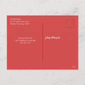 クリスマスフェスティバルフラミンゴホリデーライツバジェット シーズンポストカード (裏面)