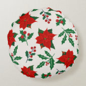 クリスマスフェスティバルフローララウンドピロー ラウンドクッション (裏面)