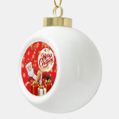 🎅クリスマスフェスティバルホリデーデコレーションオーナメント セラミックボールオーナメント (右)