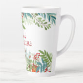 クリスマスフェスティバルホリデーパーソナライズされたフローラ カフェラテマグ (右)