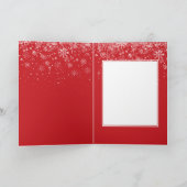 クリスマスフェスティバルホリーすてきスクリプトスノーフレーク シーズンカード (内部)