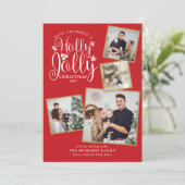 クリスマスフェスティバルホリーすてきフォトコラージュ シーズンカード (スタンド正面)