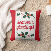 クリスマスフェスティバルホリーベリーシーズンのご挨拶 クッション (ブランケット)