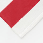 クリスマスフェスティバルホリーベリーリースストライプズ フリースブランケット (角)