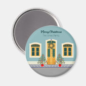 クリスマスフェスティバルポルトガルハウス マグネット (正面/裏面)