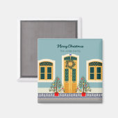 クリスマスフェスティバルポルトガルハウス マグネット (正面/裏面)