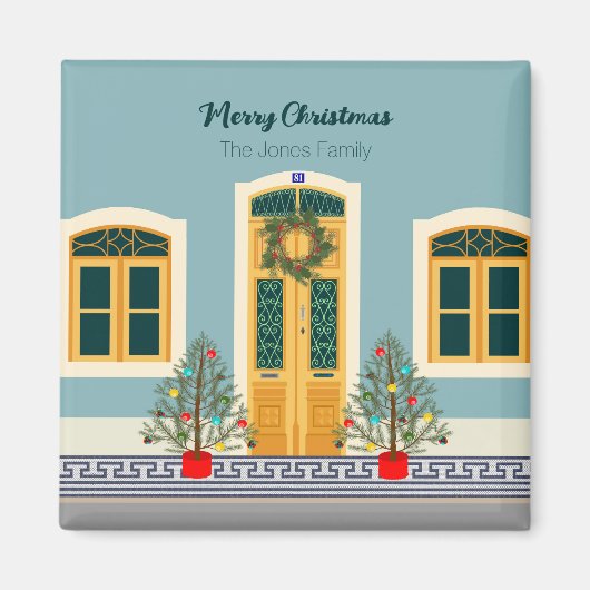 クリスマスフェスティバルポルトガルハウス マグネット (正面)